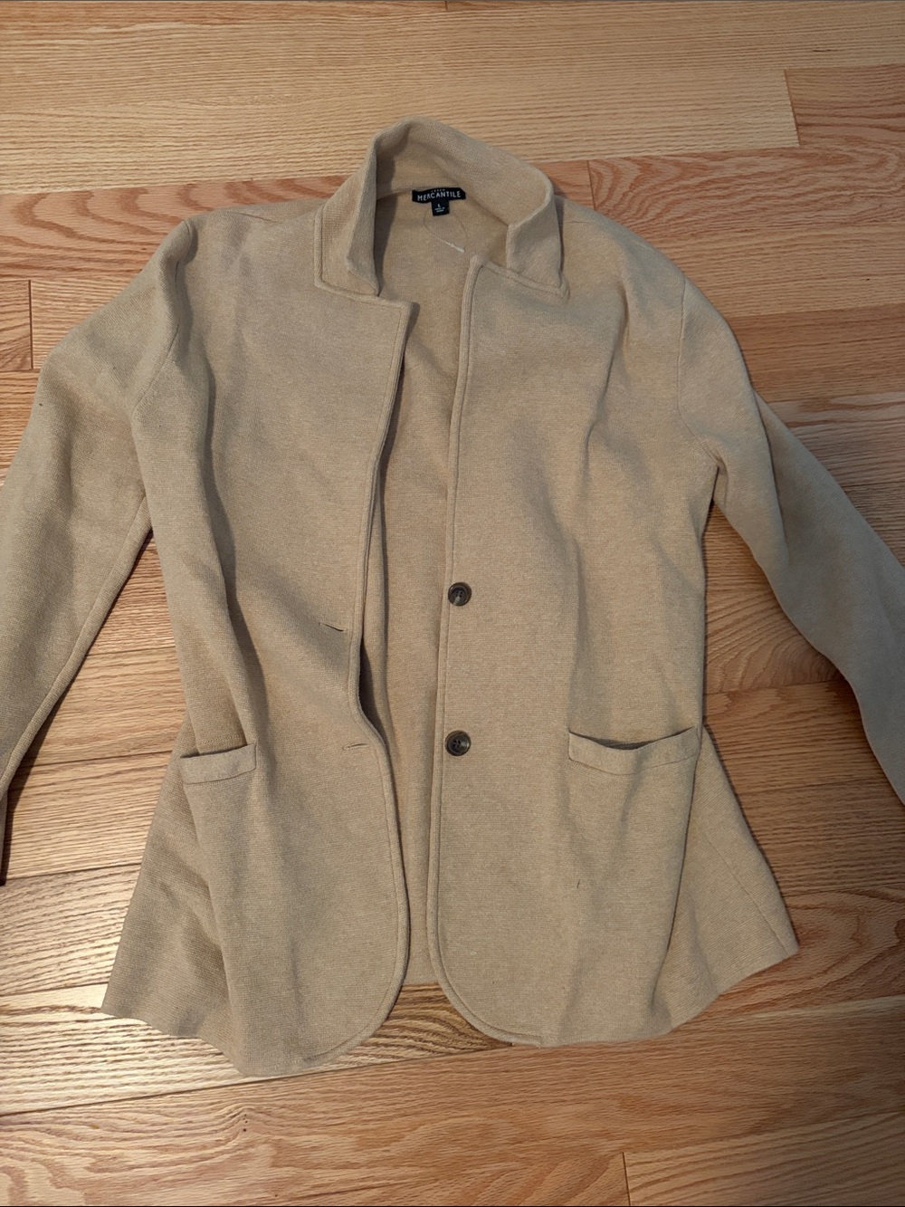 J. Crew Factory Beige Knit Blazer